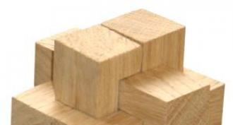 Noeuds de puzzle en bois de barres