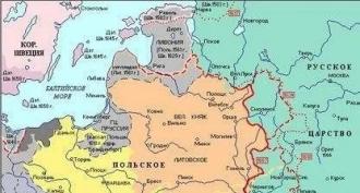 À la suite de la Trêve d'Andrusovo, l'Ukraine fut divisée entre la Russie et la Pologne (1667). Résultats de la Trêve d'Andrusovo 1667